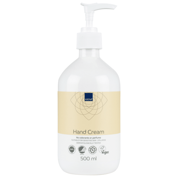ABENA Hand Cream 500ml käsivoide 21% hajusteeton pumppupullo