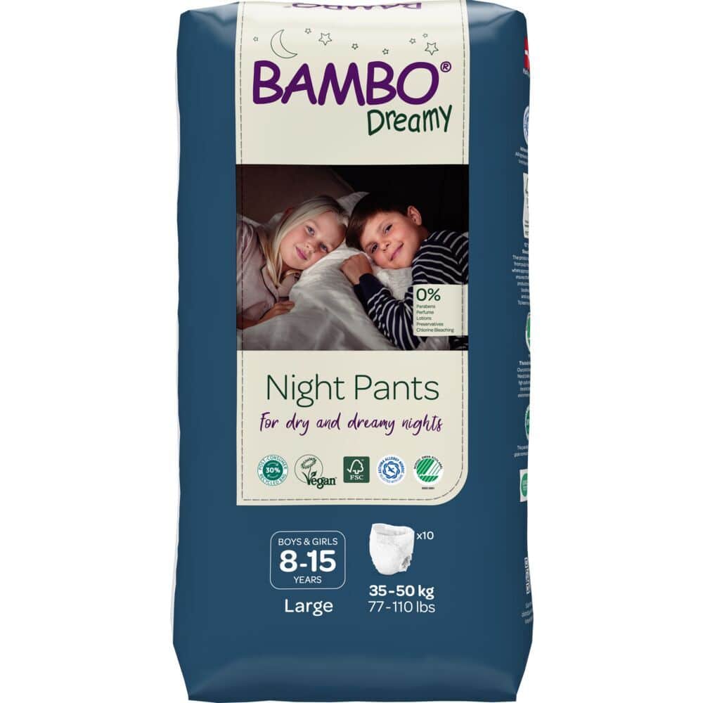 Bambo Dreamy yövaippa 35-50 kg Unisex 10kpl