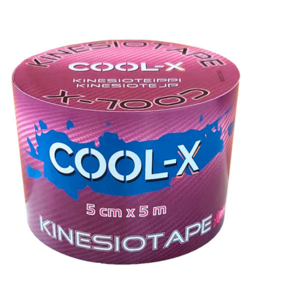 Cool-X Kinesioteippi Pinkki 5 cm X 5 m