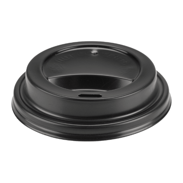 GASTRO kansi kahvikuppiin Ø8cm musta PP 100kpl