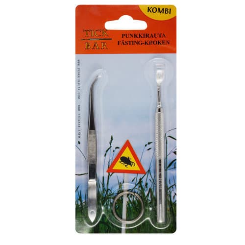 PUNKKIRAUTA -TICK BAR KOMBIPAKKAUS SIS PINSETIT