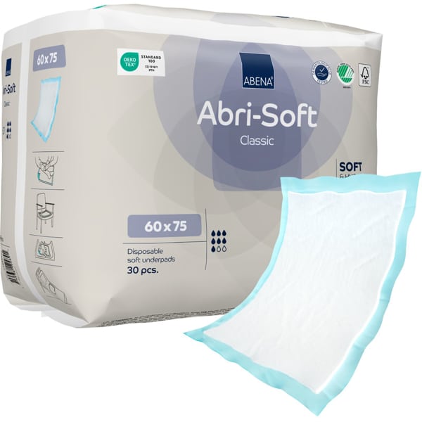 POISTUVA ABRI-SOFT Classic vuoteensuoja kk 60x75cm sininen 30kpl